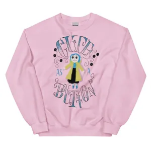 Coraline Cute as a Button Crewneck Sweatshirt