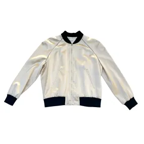 Cream Bomber Jacket