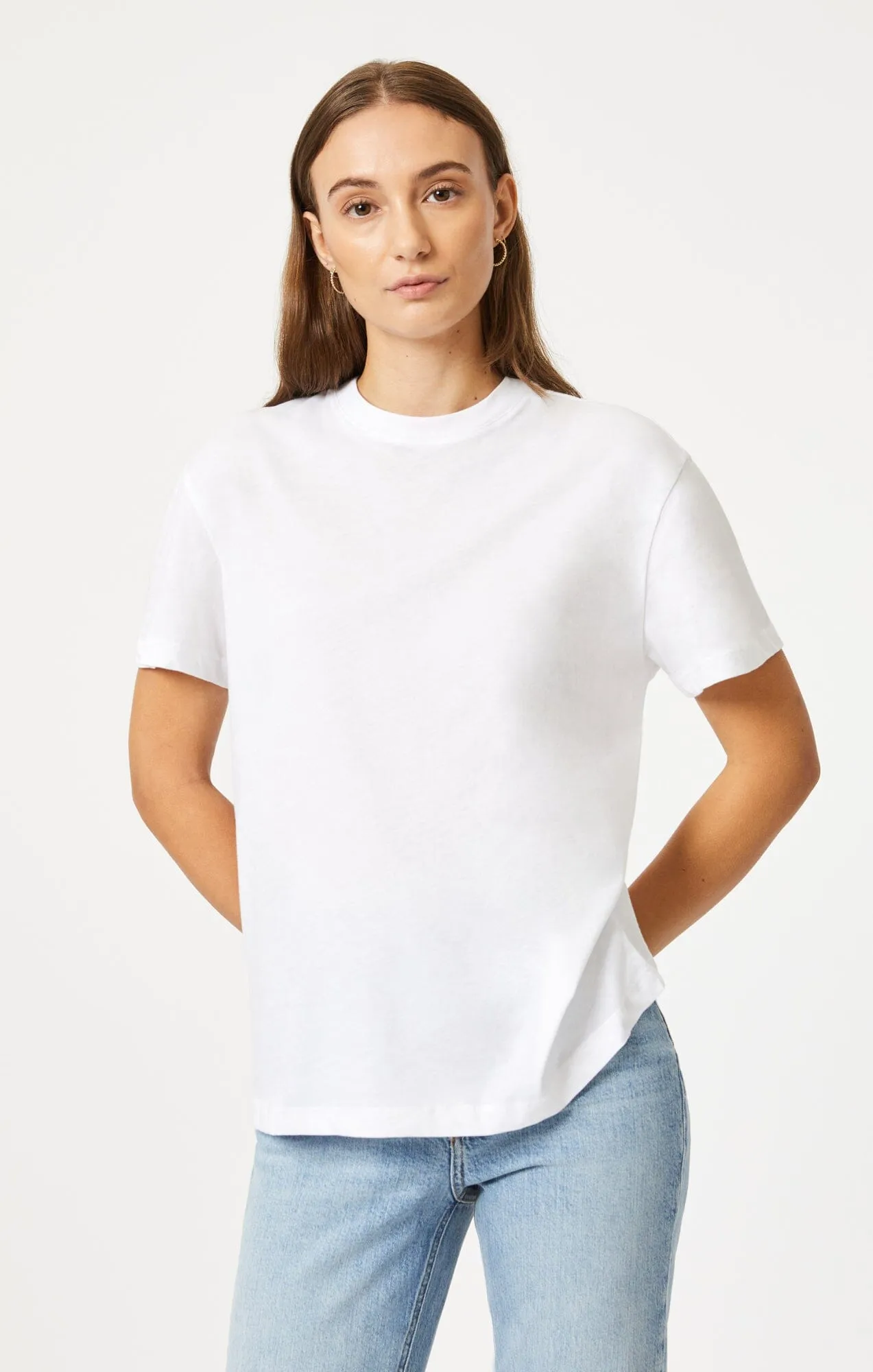 CREW NECK T-SHIRT IN WHITE