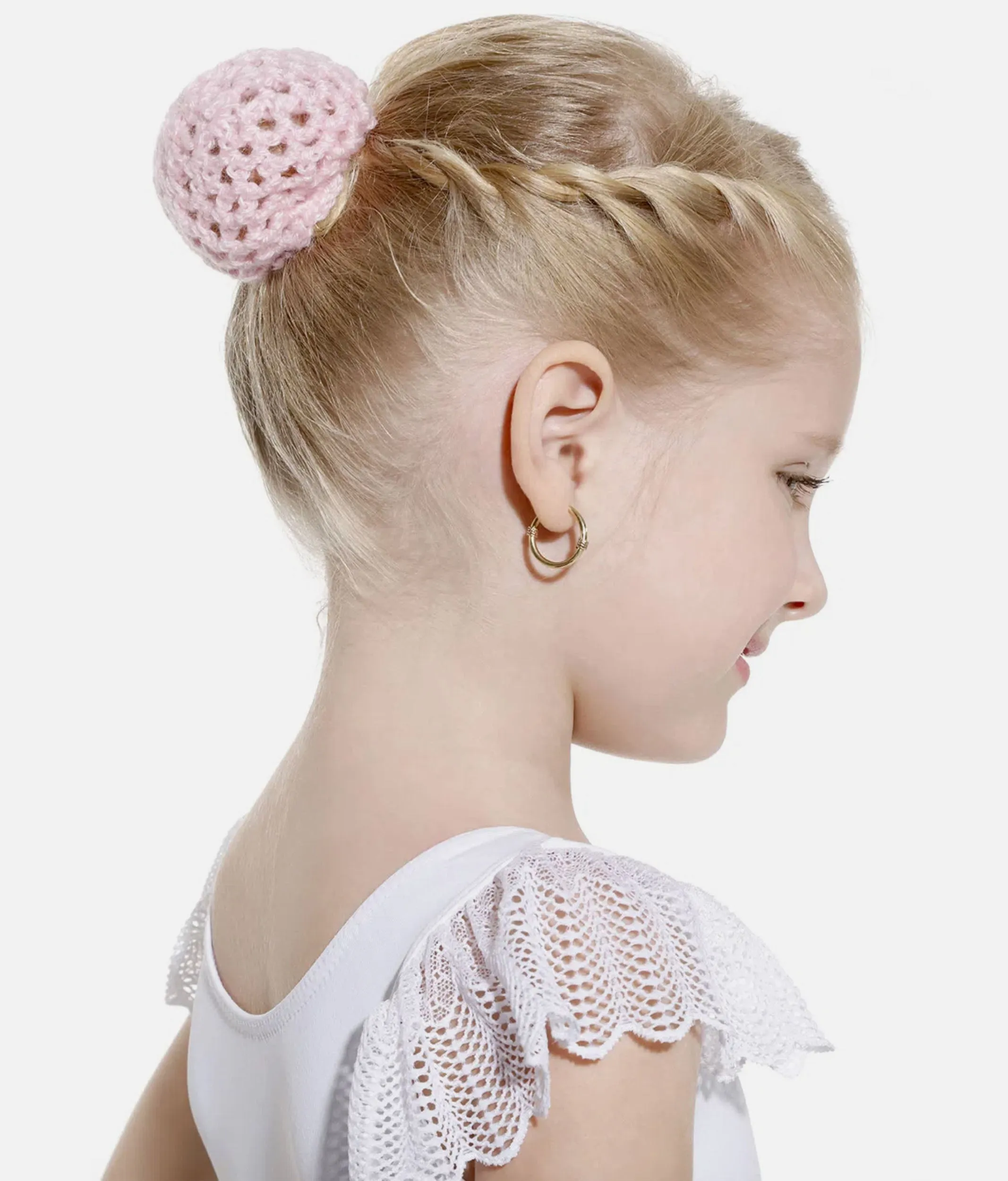 Crochet Ballet Bun Cover - E8956