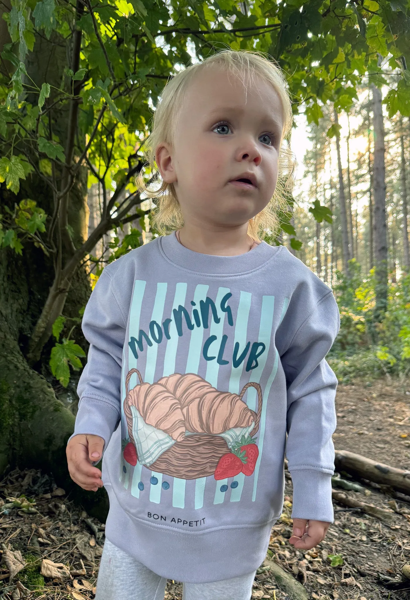 Croissants Organic Cotton Childrens Sweatshirt