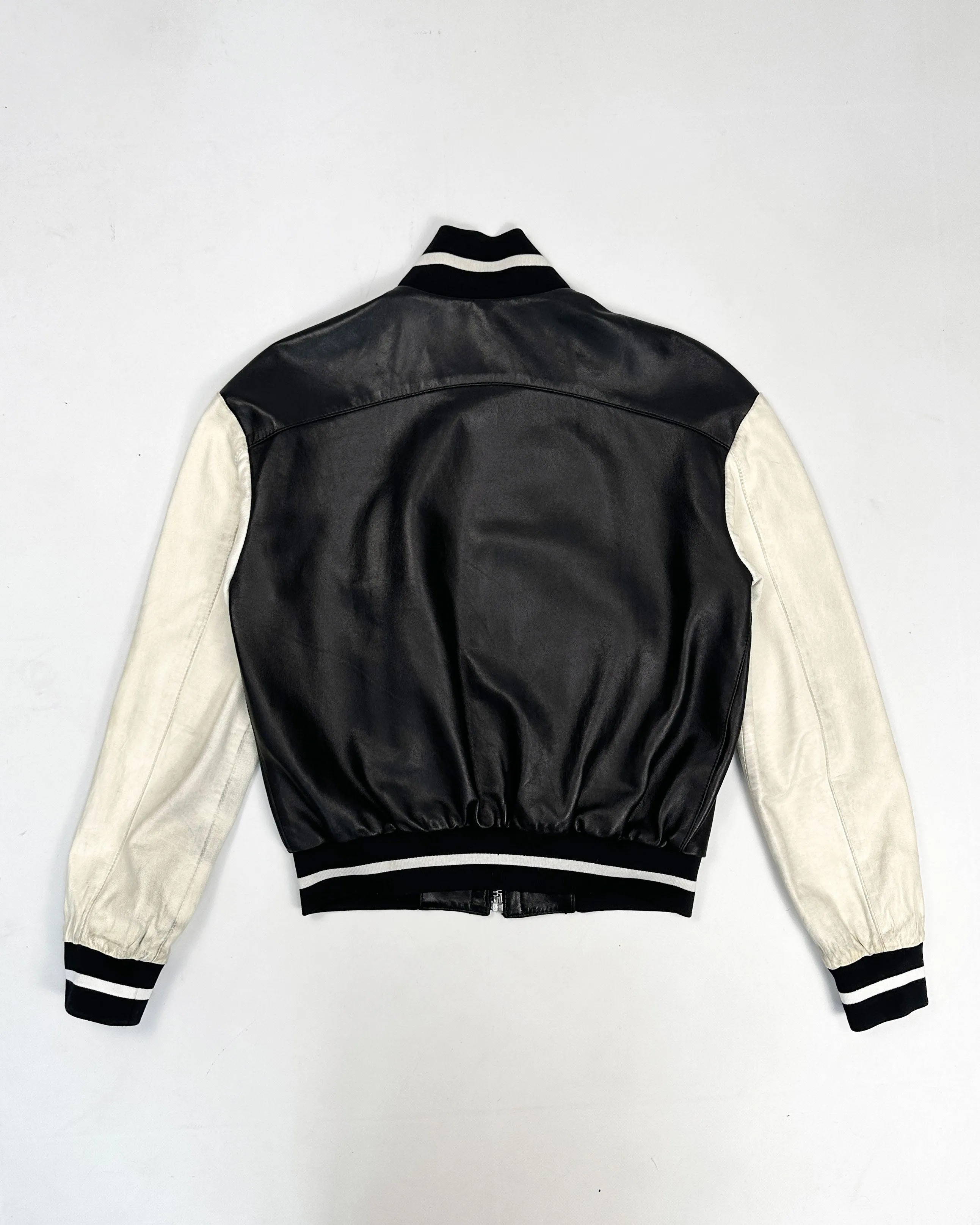 Dirk Bikkembergs Leather Varsity Jacket 1990's