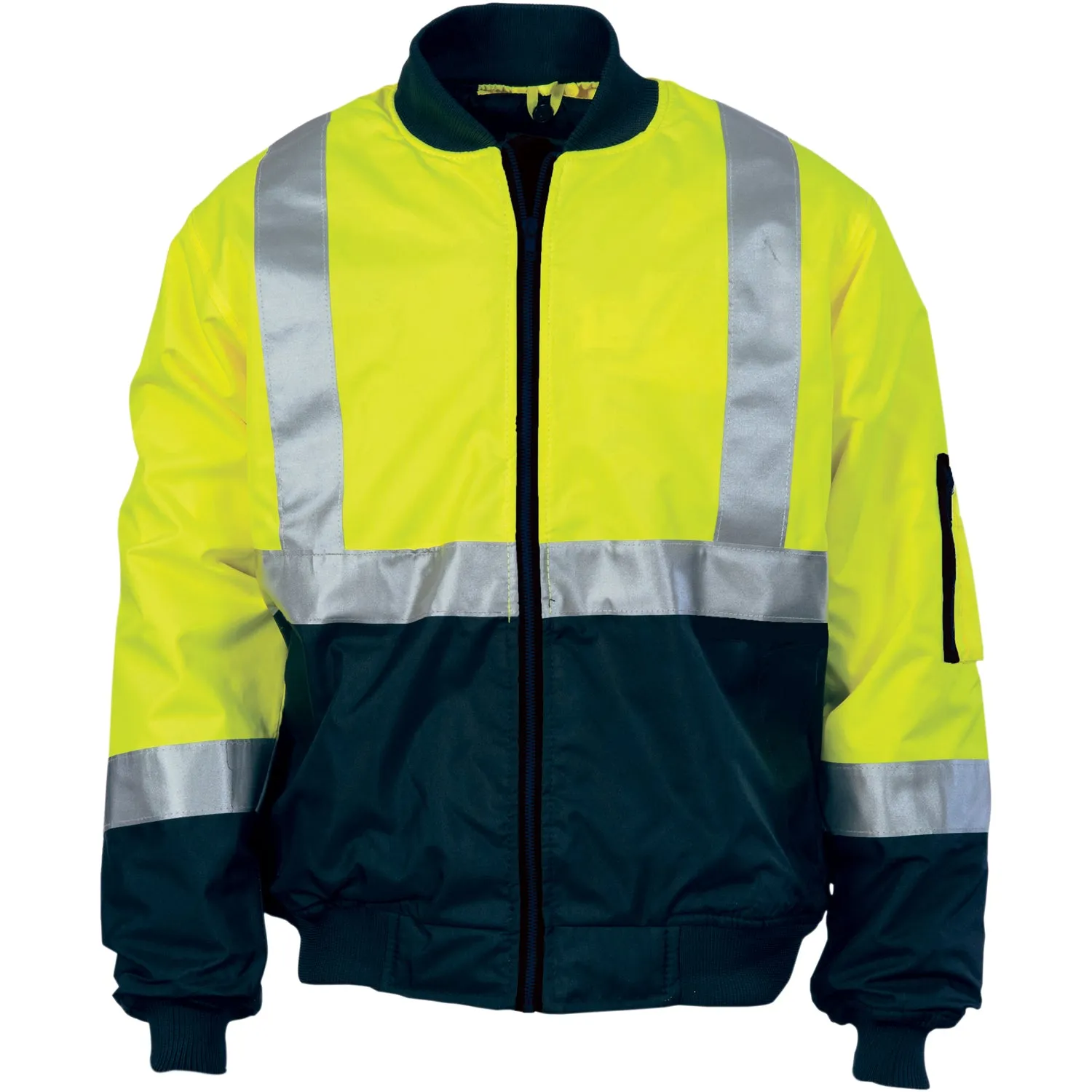 DNC Hi Vis 2 Tone Bomber Jacket With Csr R/Tape (3762)