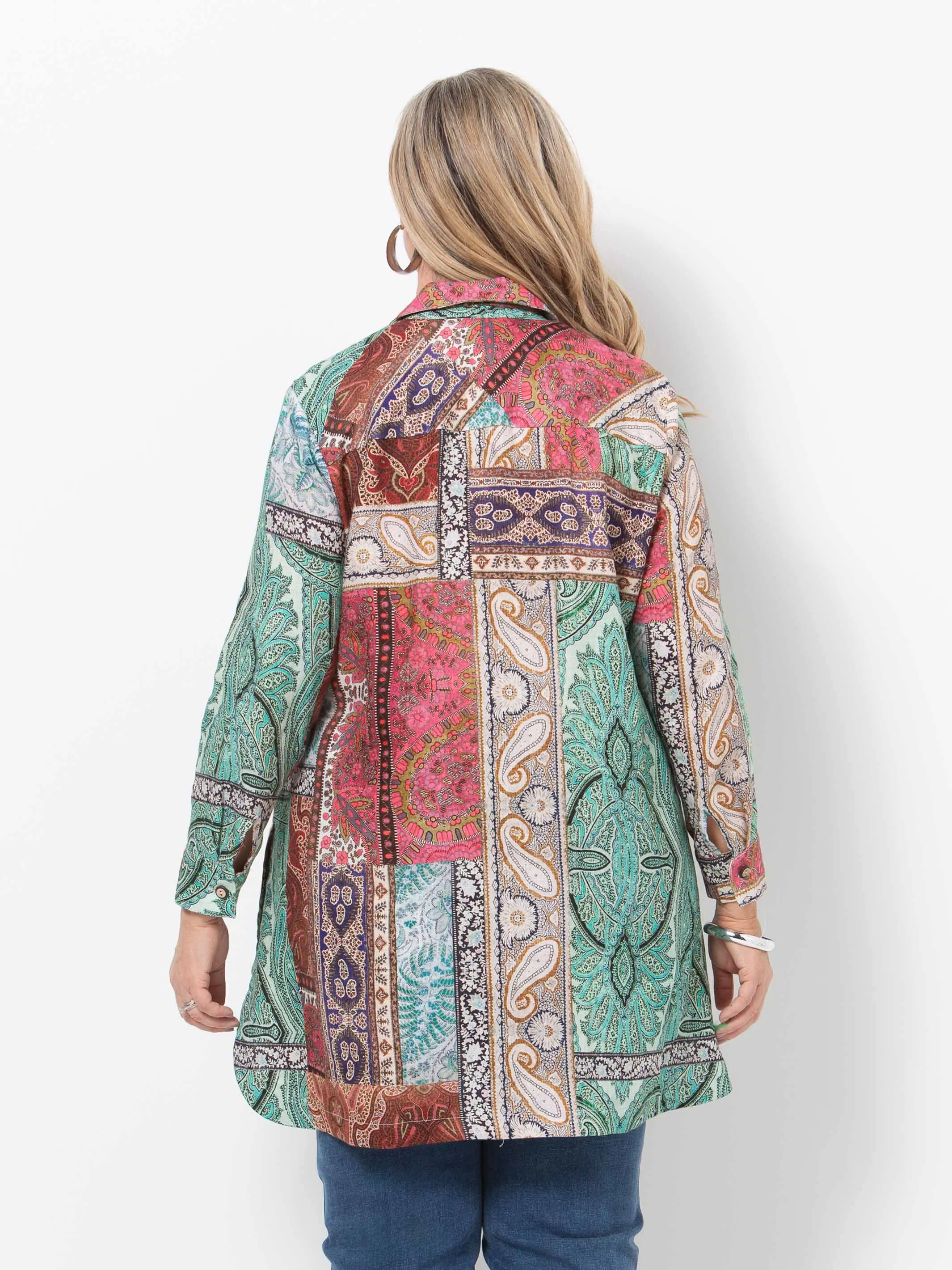 Dubai Printed Linen Shirt