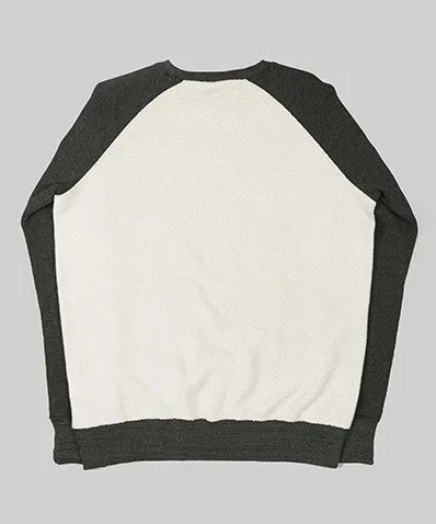 EMB Reverse Sweatshirt Black/Ecru