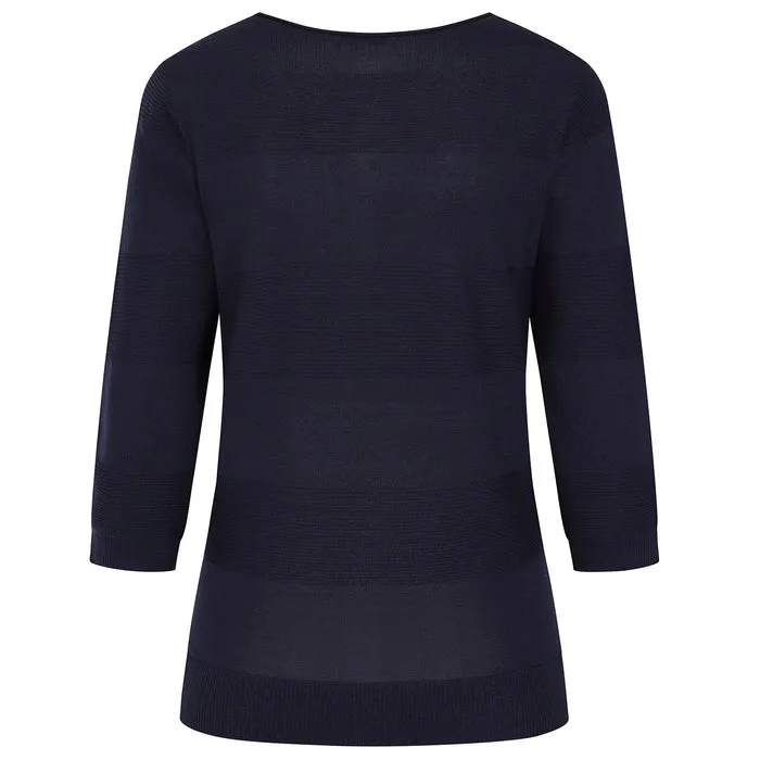 EMRECO Navy Sparkle Knit Jumper