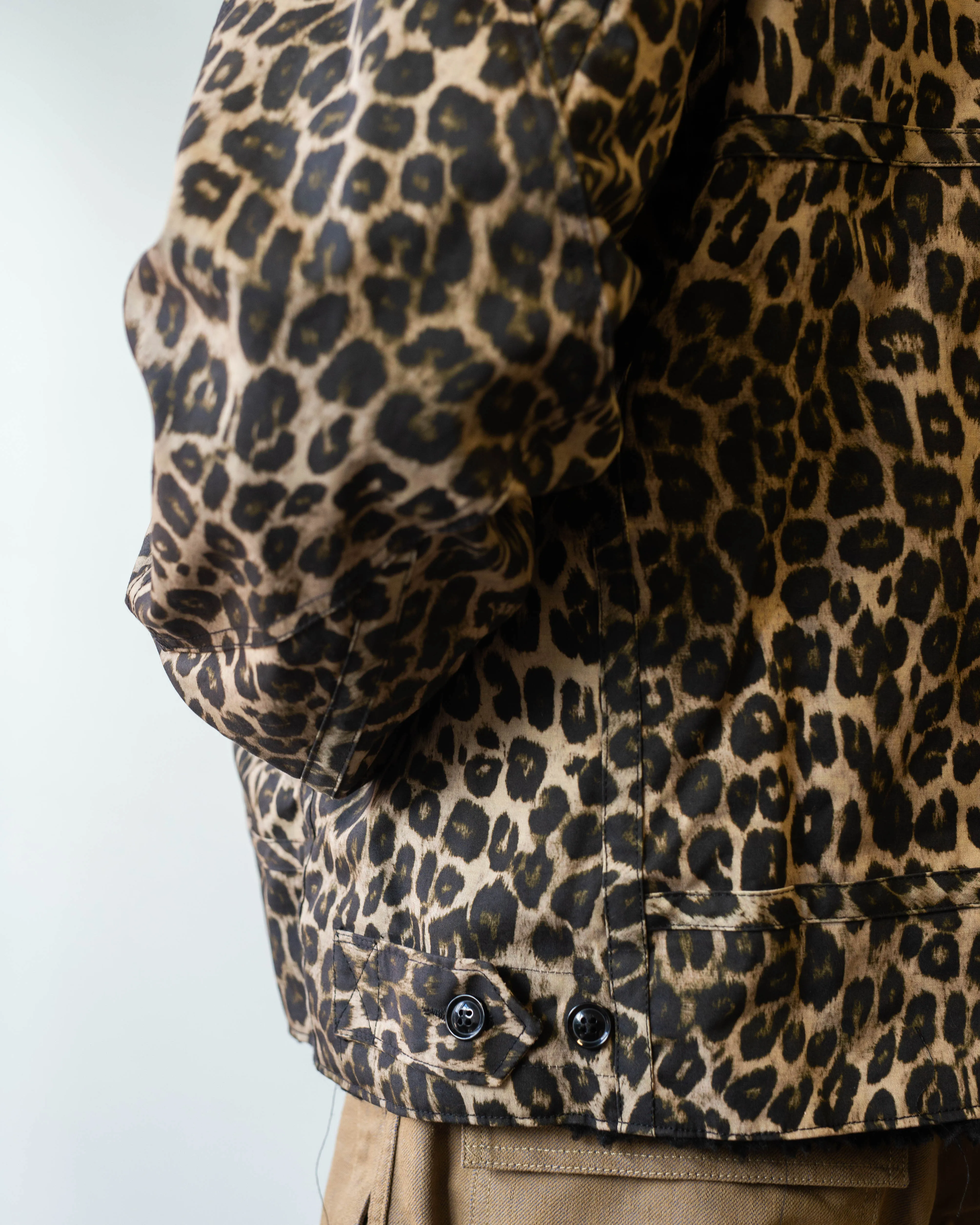 Engineered Garments B3 Jacket Brown Nyco Leopard Print