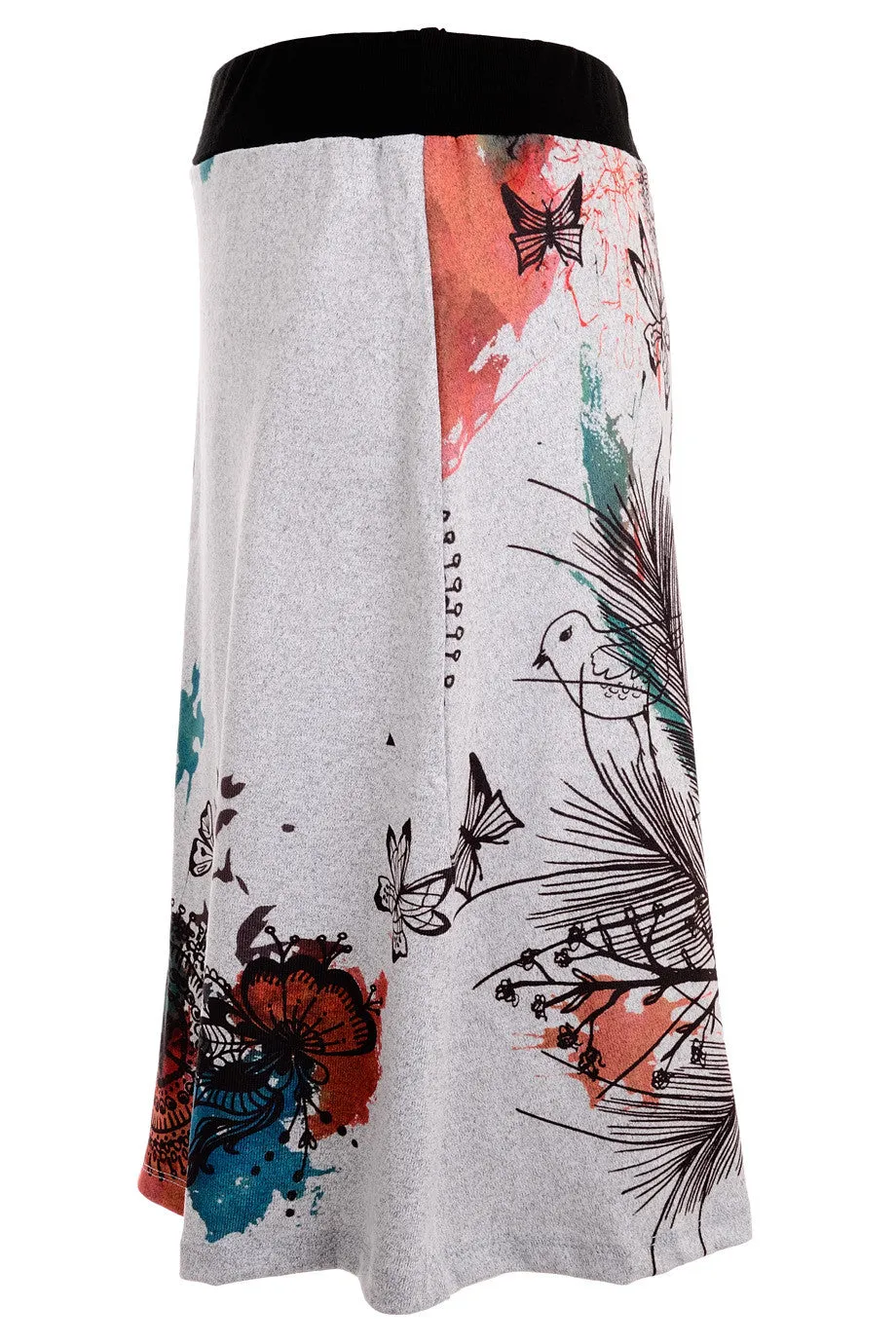 ETELA Grey Printed Skirt