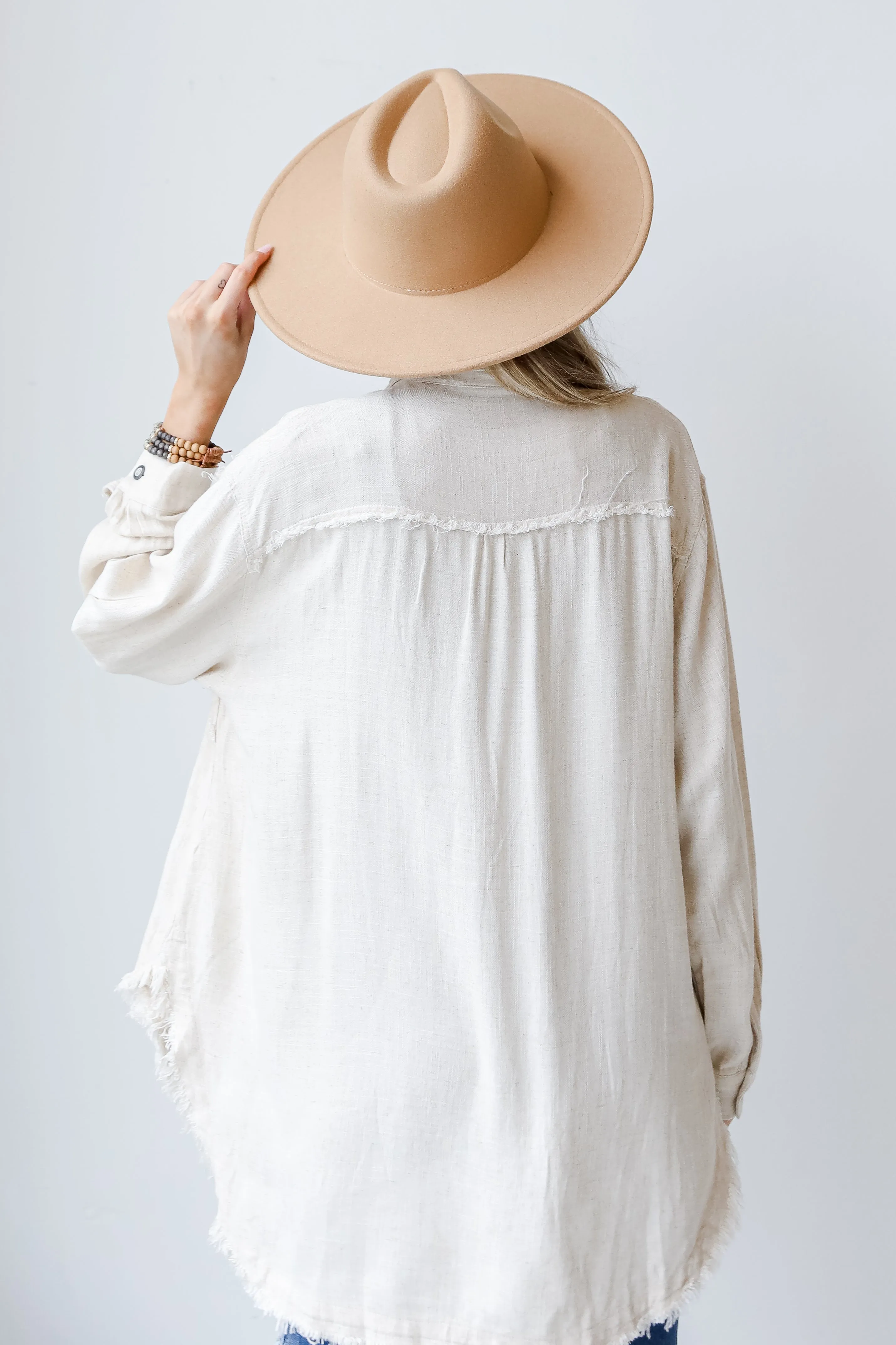 Fall Into Place Linen Blouse