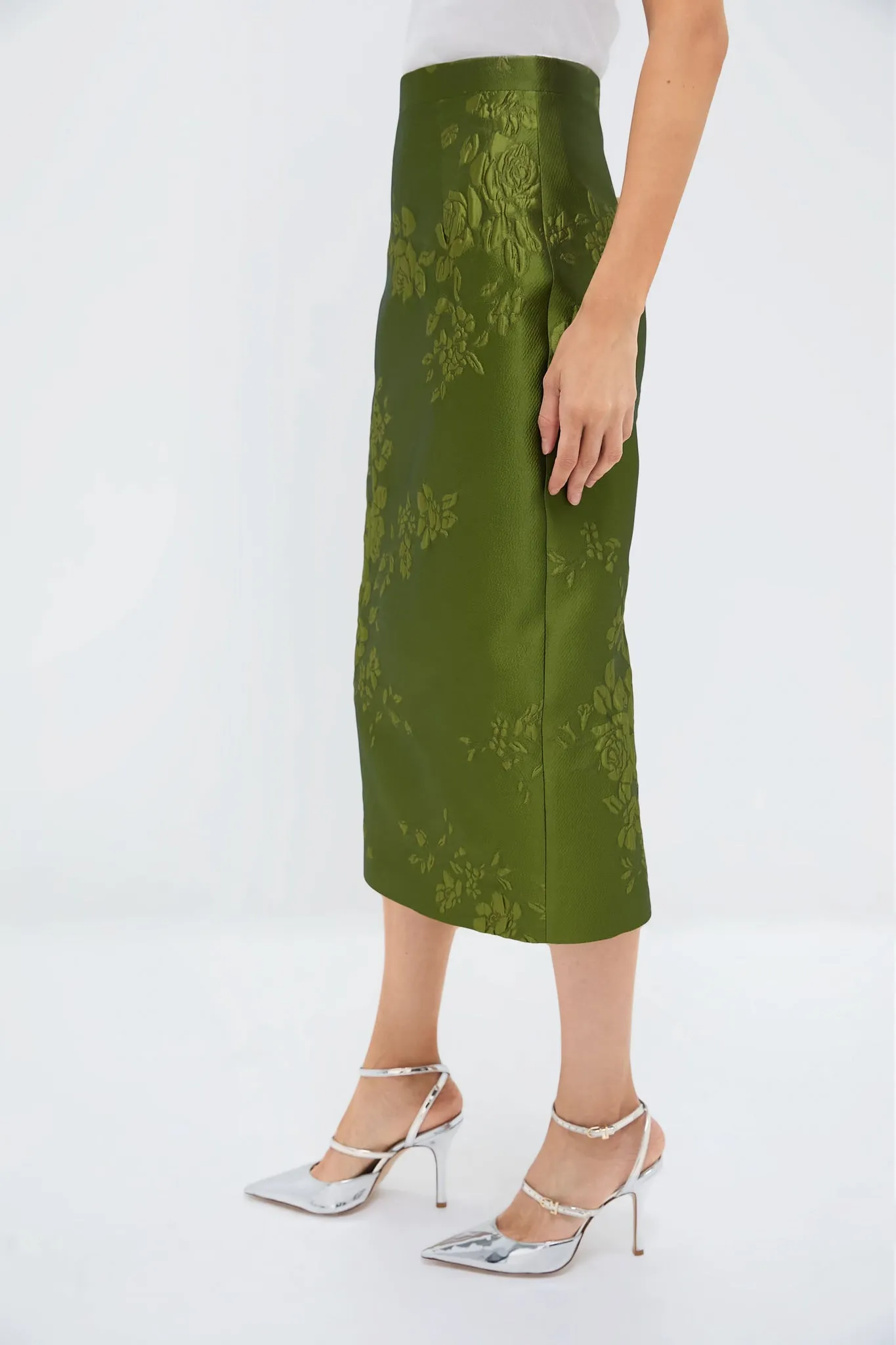 Fern Green Lorelei Graphic Rose Skirt