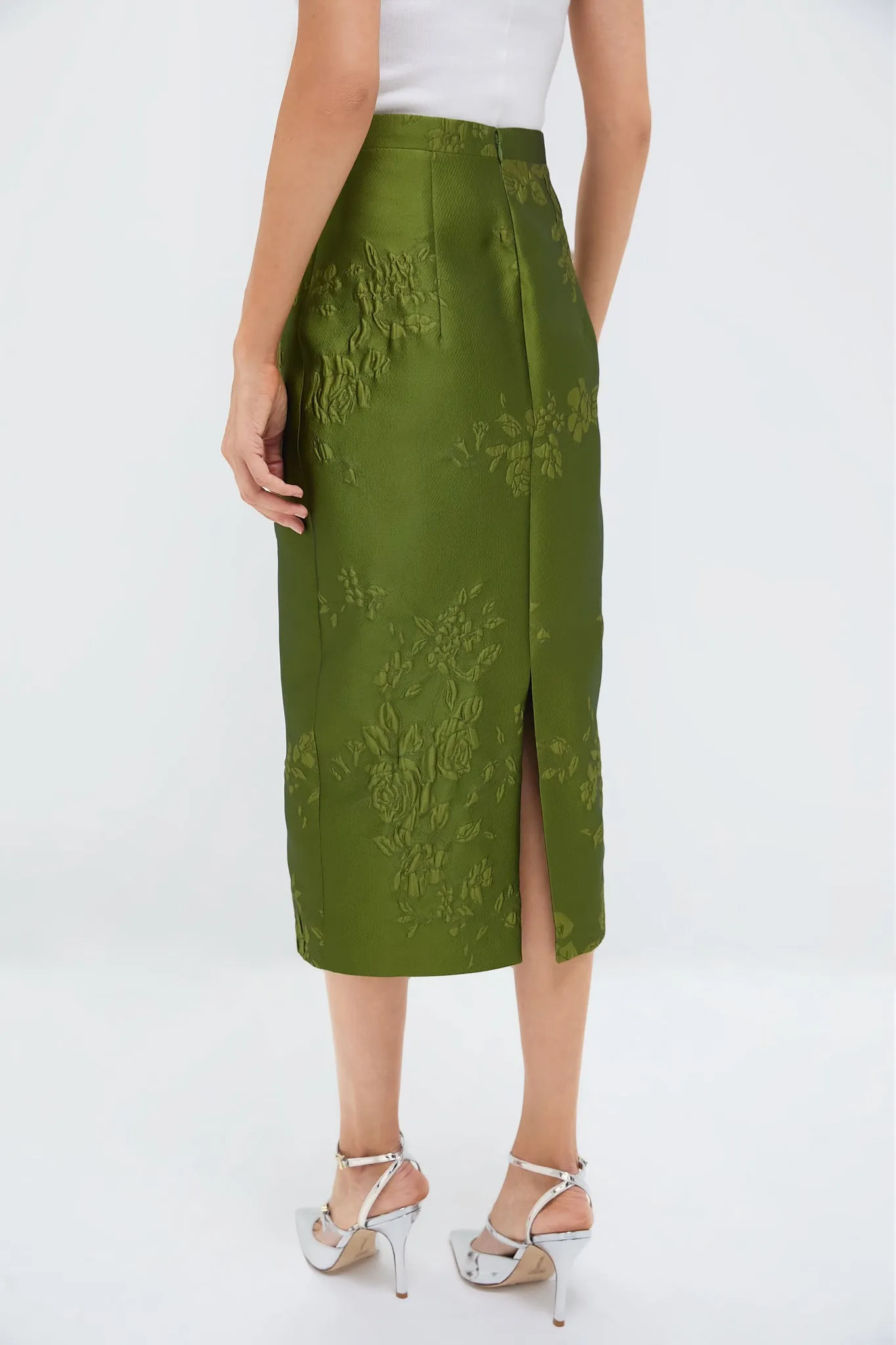 Fern Green Lorelei Graphic Rose Skirt