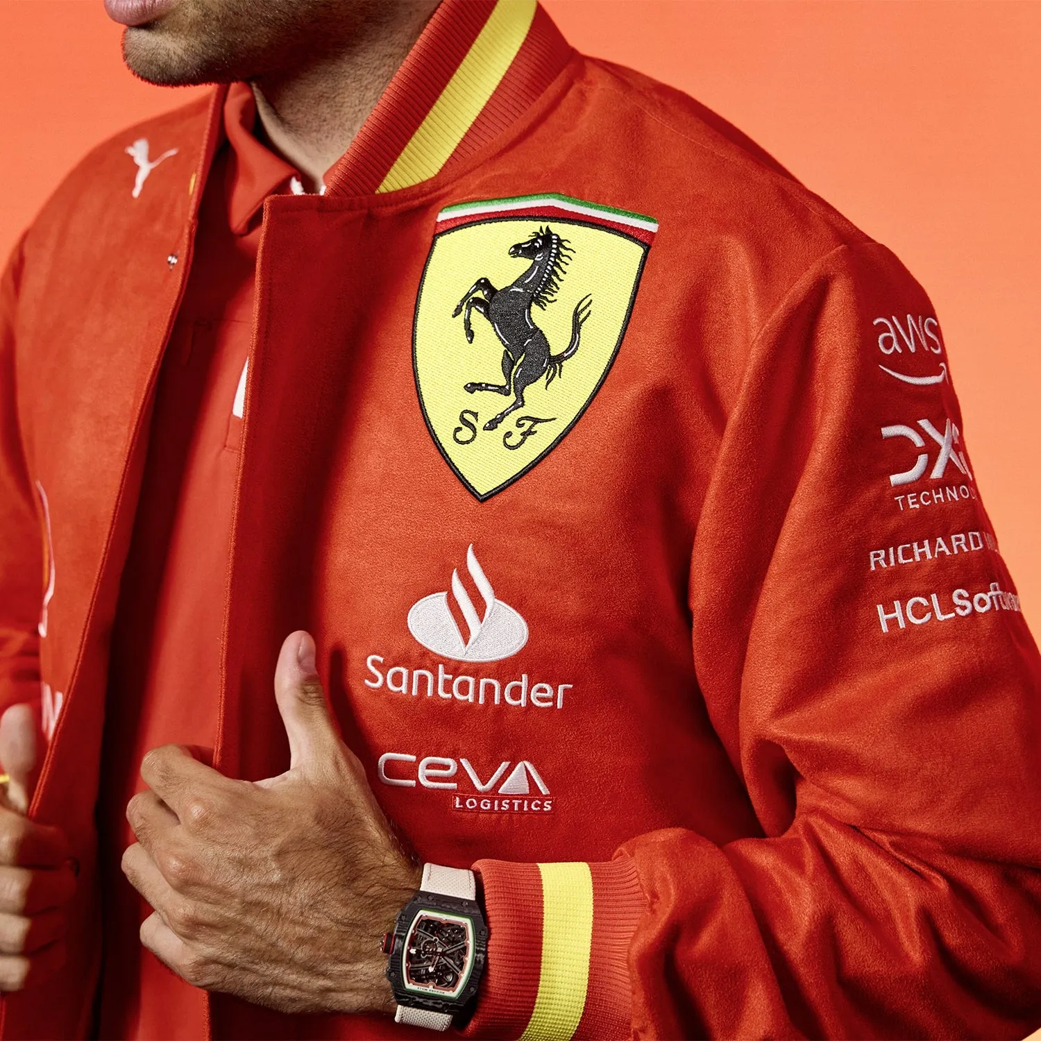 Ferrari Team Varsity Jacket - Mens