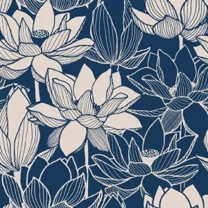 French Terry Print | Cotton - Lotus R7-8