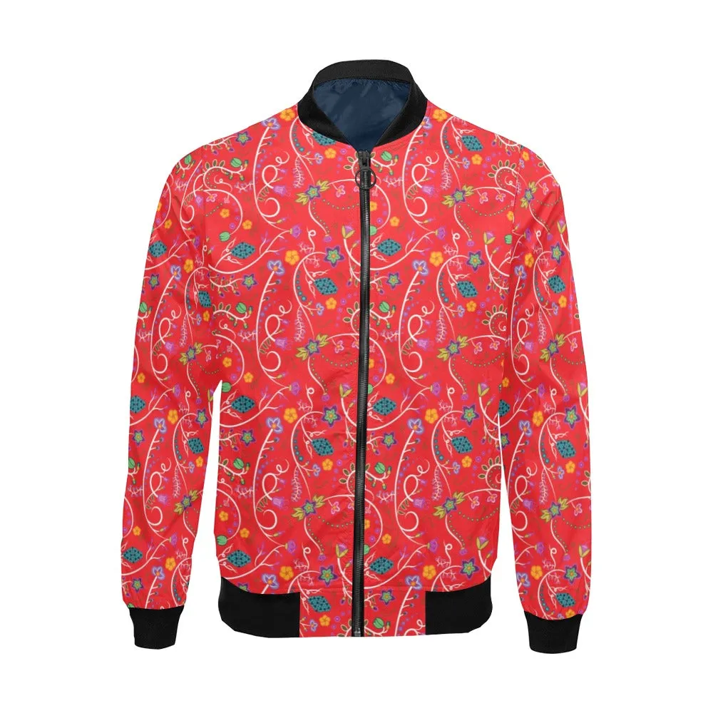 Fresh Fleur Fire Bomber Jacket for Men