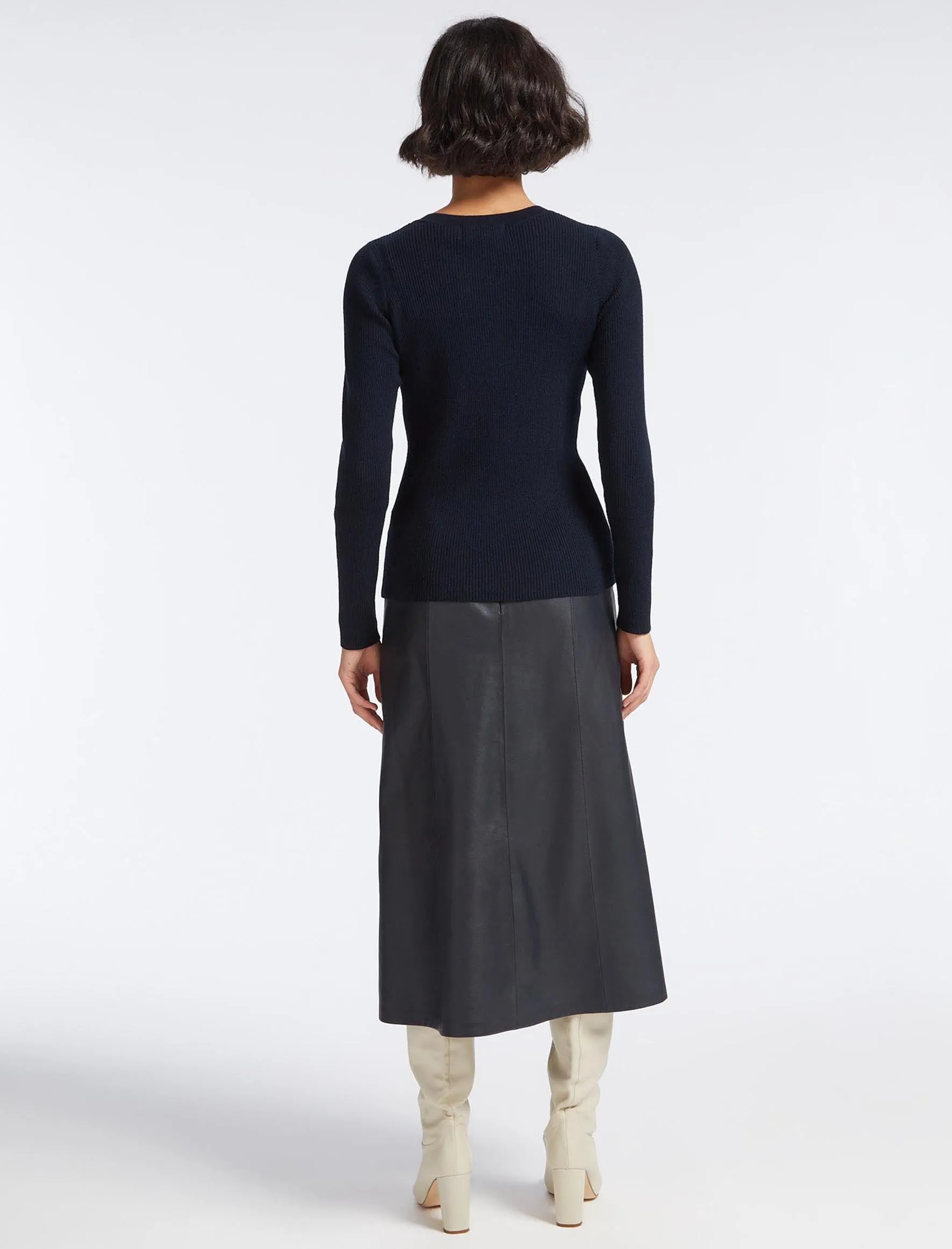 Frieda Wool Jumper - Navy