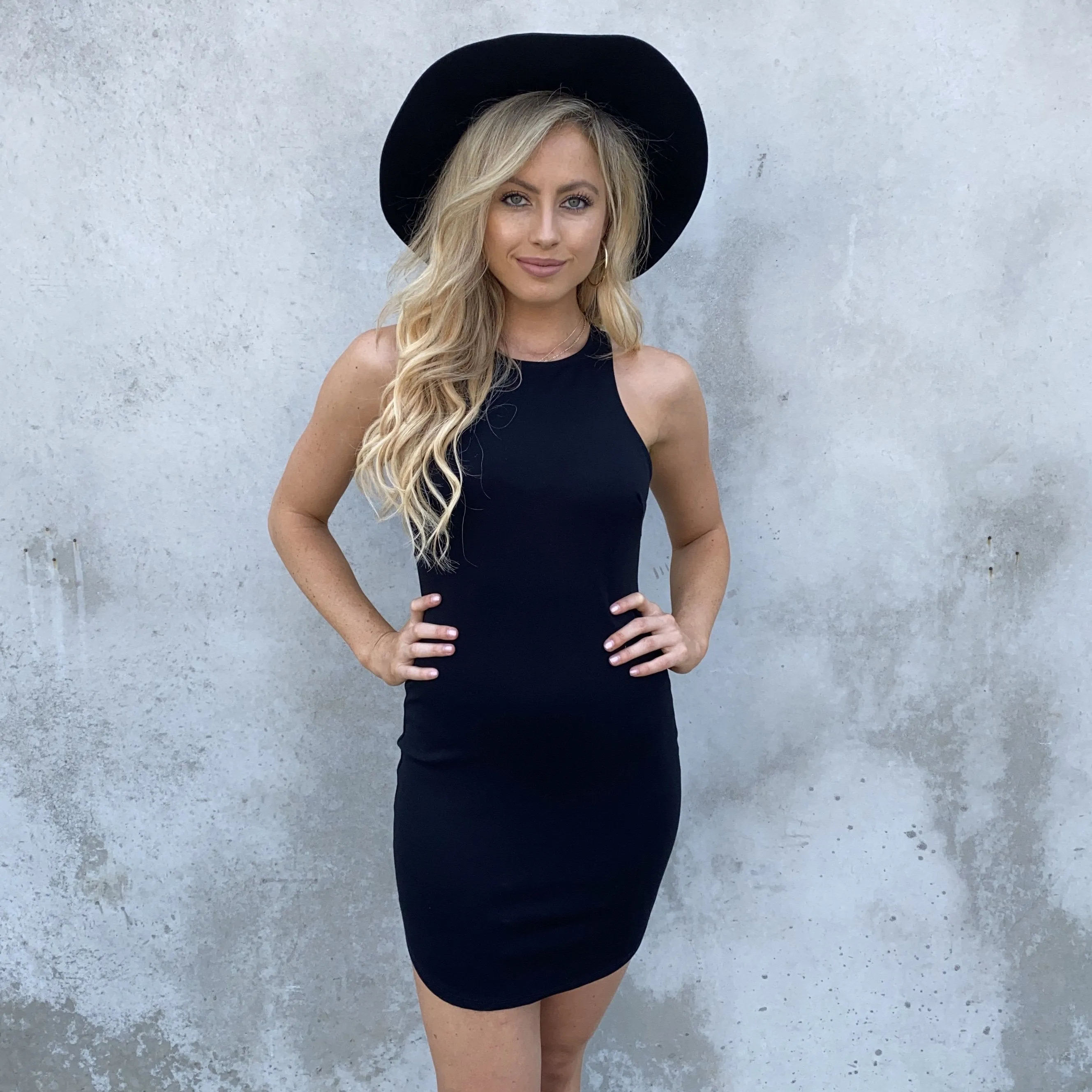 Full Control Bodycon Dress In Black