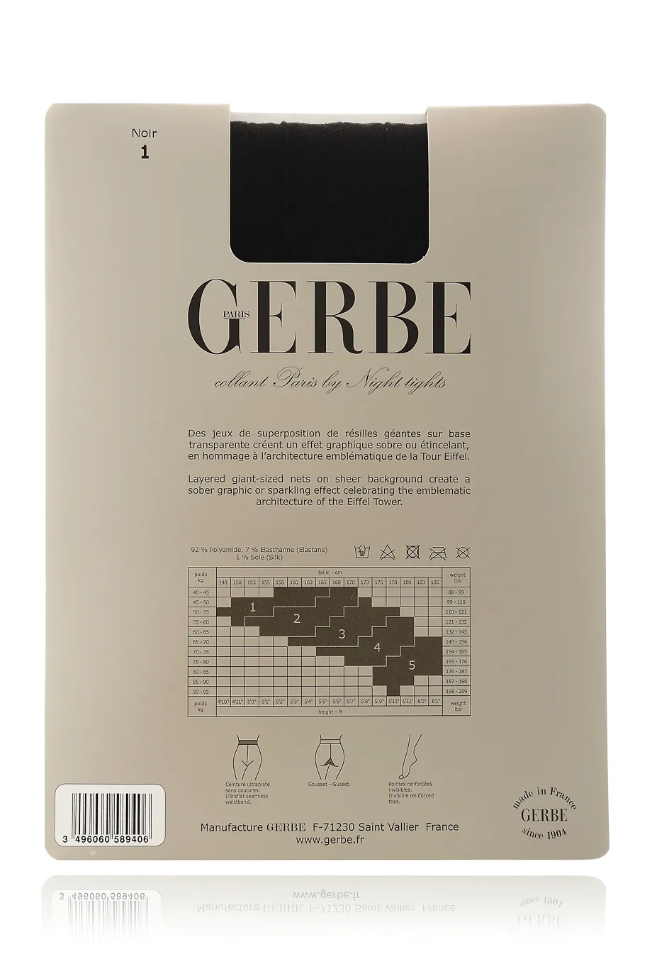 GERBE PARIS BY NIGHT Black Tights