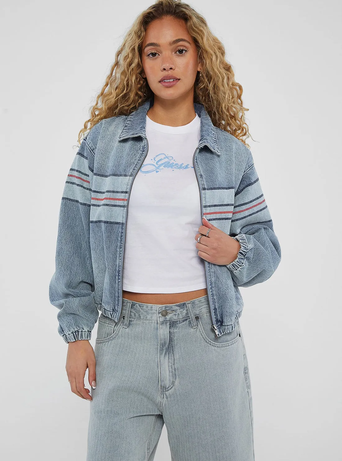 Guess Originals Chest Stripe Bomber Jacket