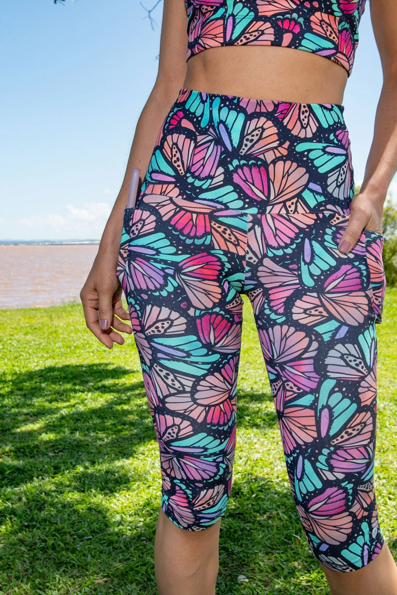 High Waist 5/8 - Butterfly