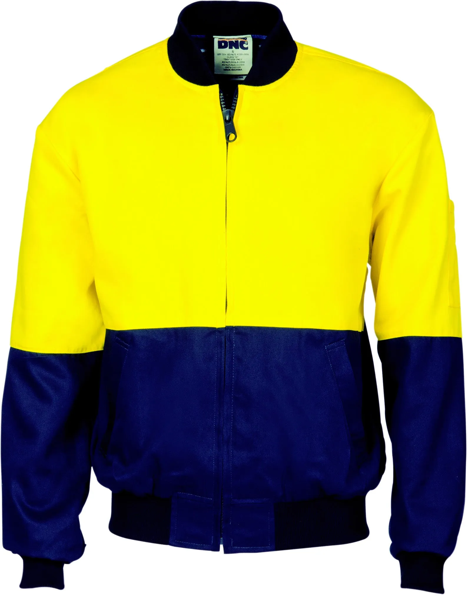 HiVis Two Tone Cotton Bomber Jacket