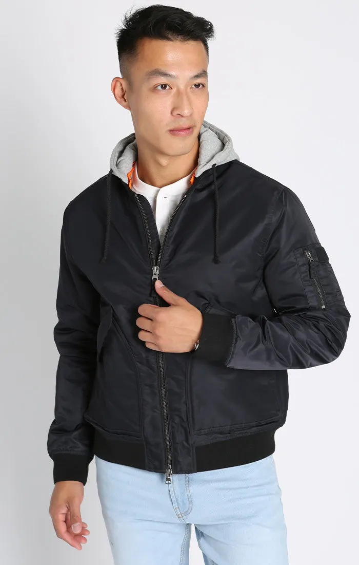 Hooded Bomber Jacket