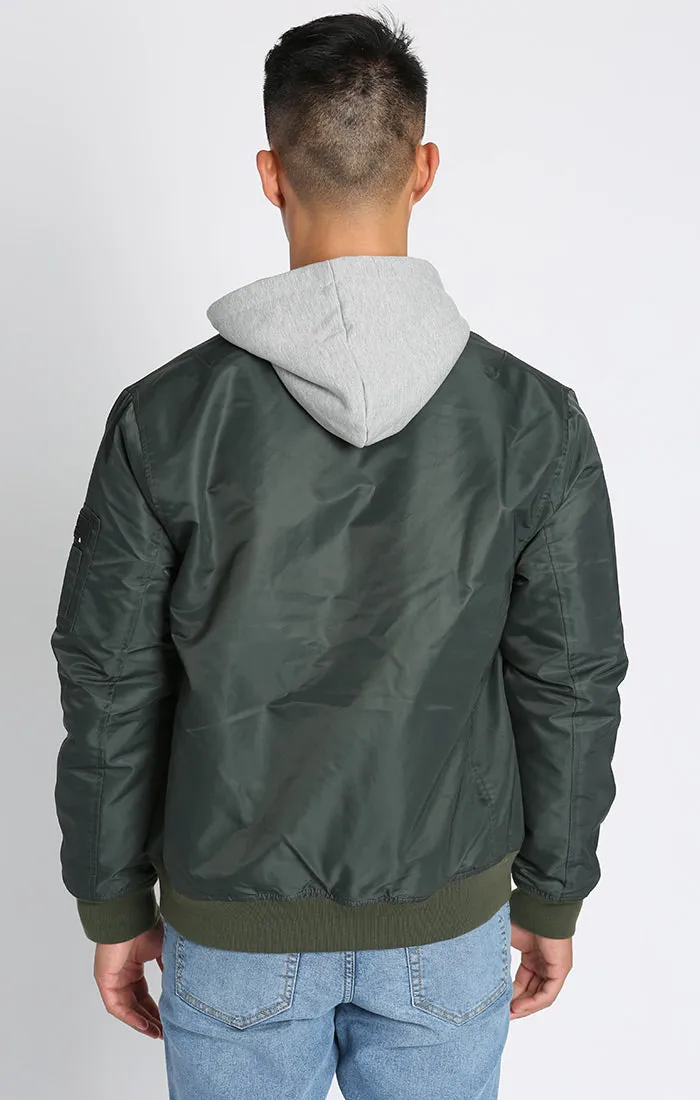 Hooded Bomber Jacket