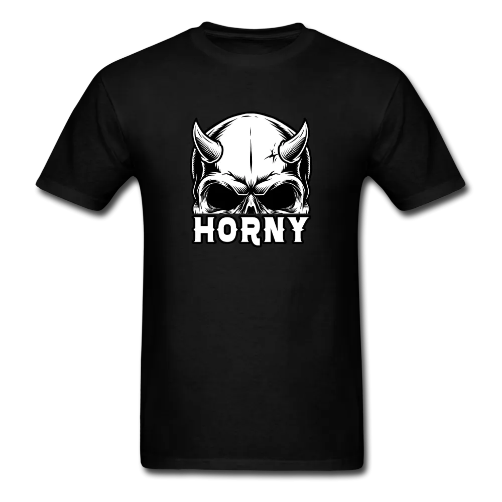 Horny Men's Funny Halloween T-Shirt