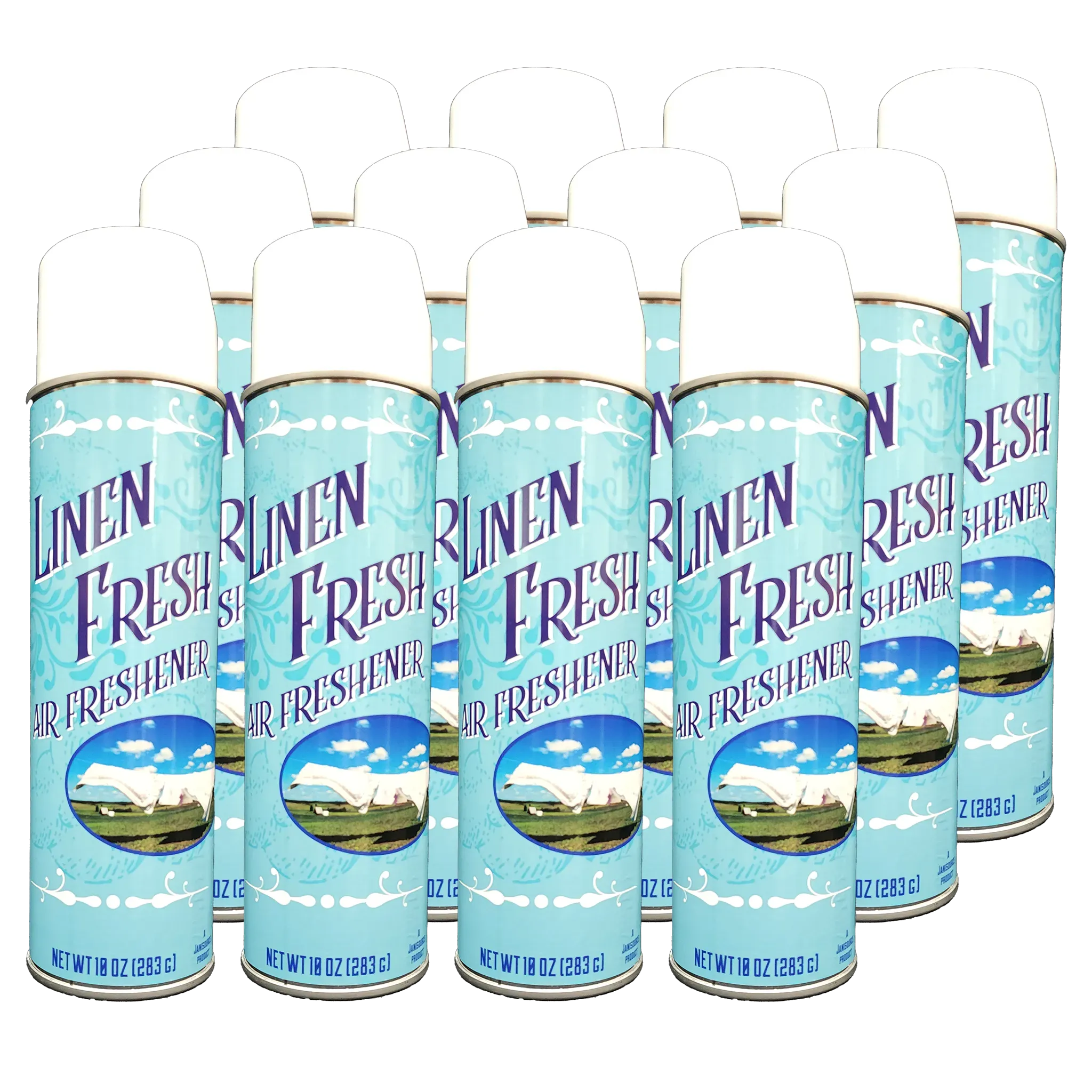 JaniSource Fresh Linen Air Freshener, Aerosol, 10 oz