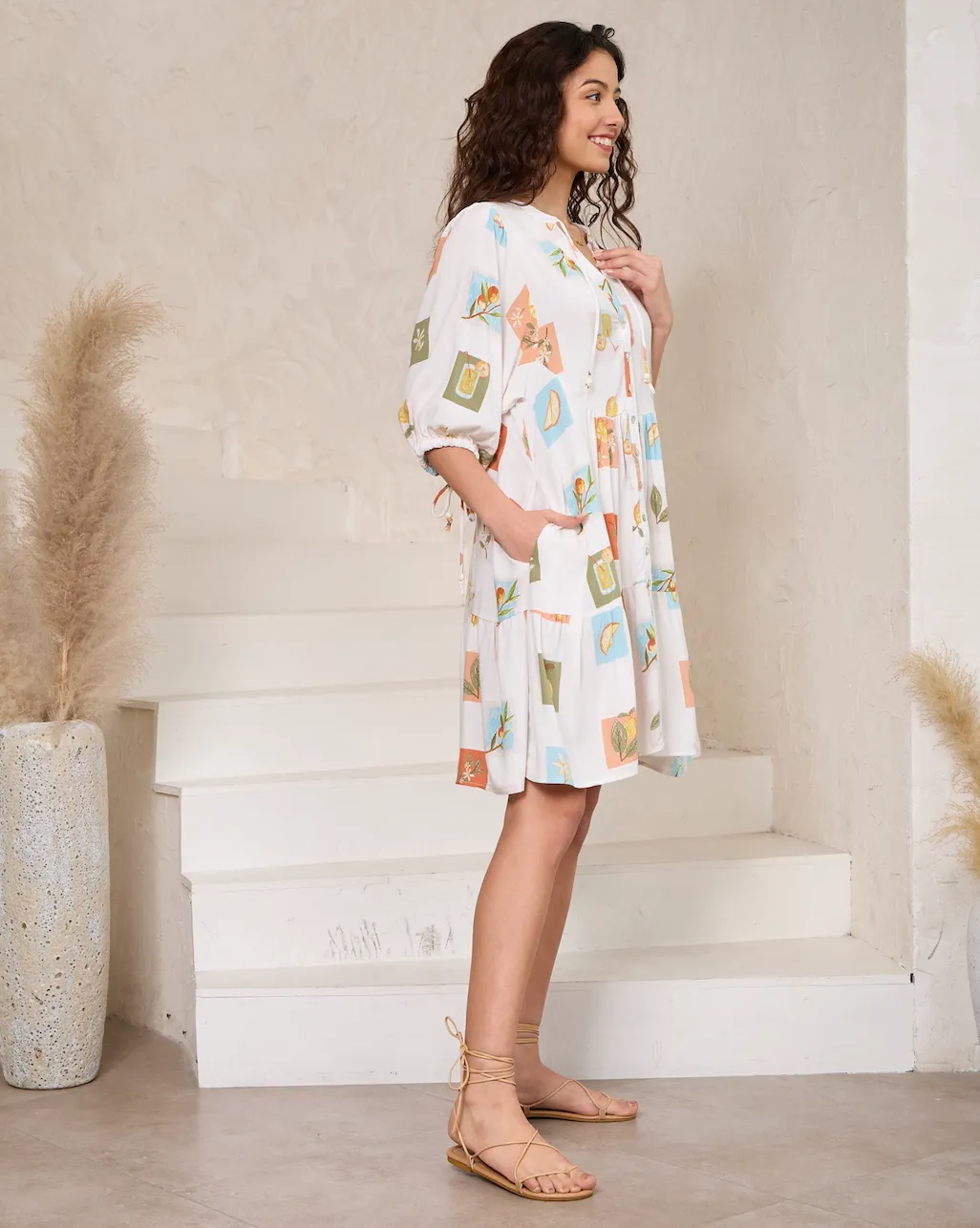 Jayla Dress - Picnic Print