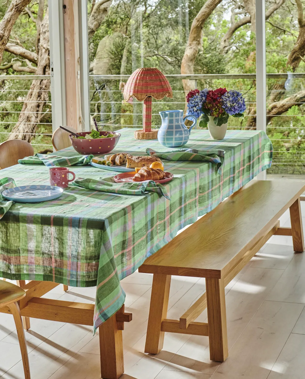 Jewel of the Nile Linen Tablecloth