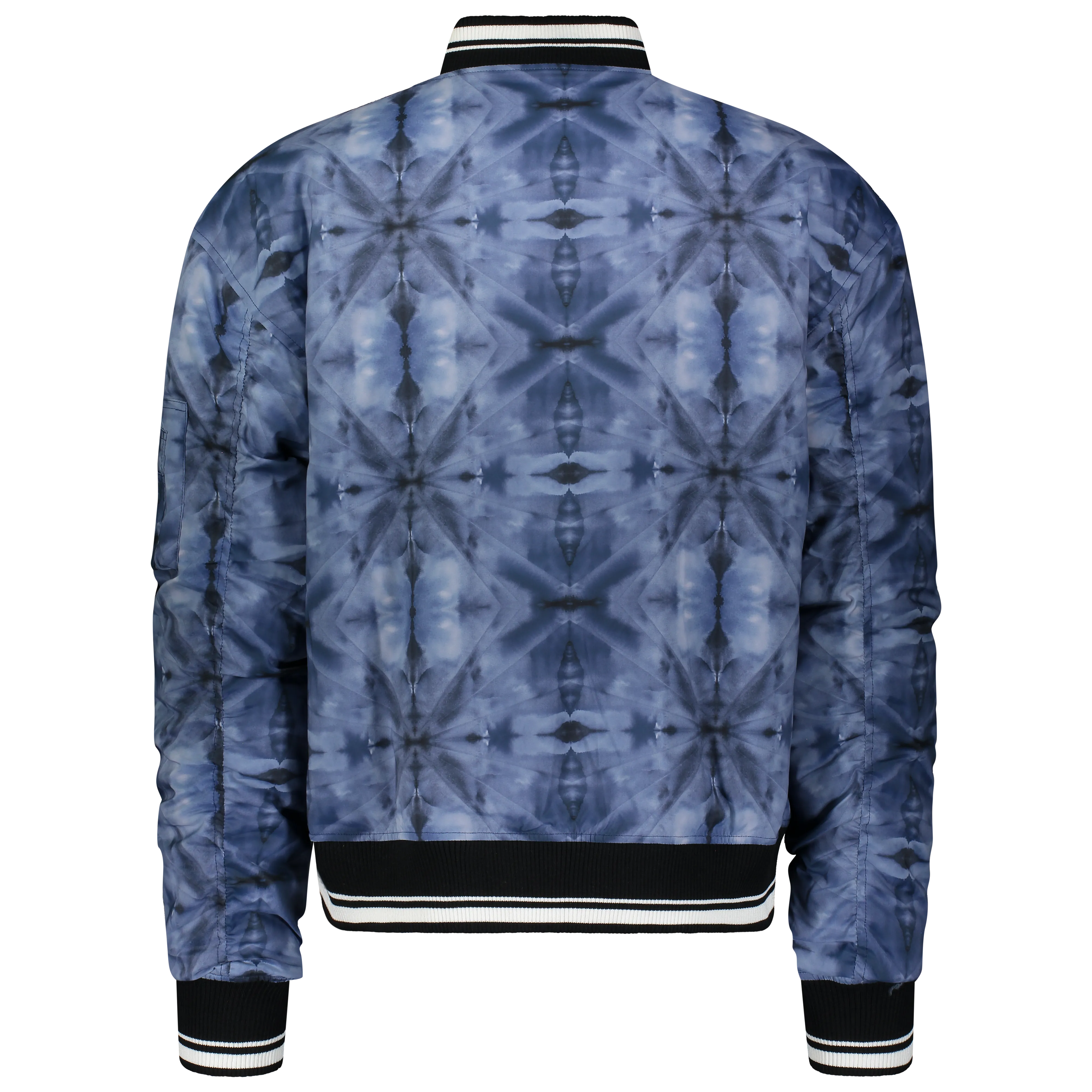 KALEIDOSCOPE BOMBER BLUE TIE DYE