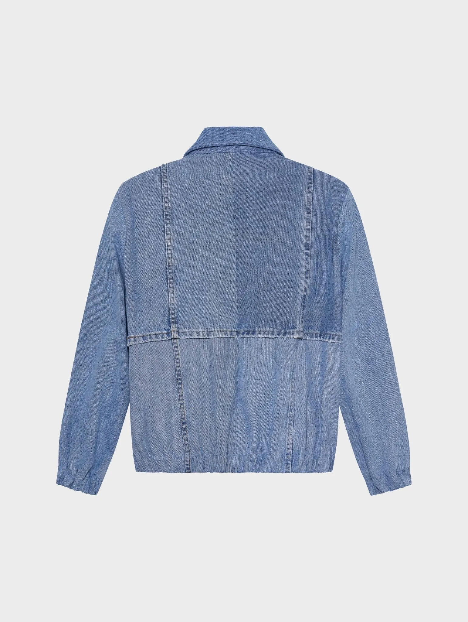 Kara Bomber Jacket Denim Light Blue