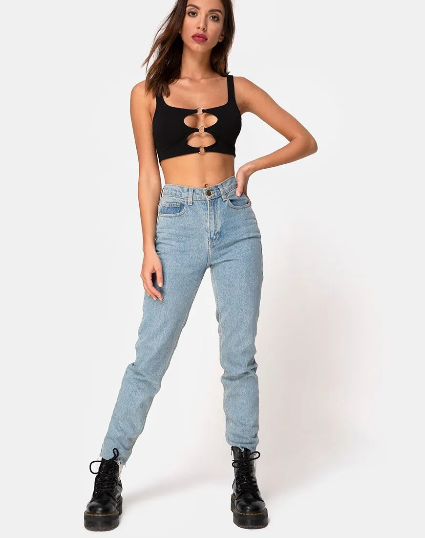 Keddo Crop Top in Black