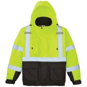 Klein Tools 60501 Bomber Jacket, High-Visibility Reflective Winter Jacket, 220-Gram Insulation for Superior Warmth, ANSI Compliant, XXL