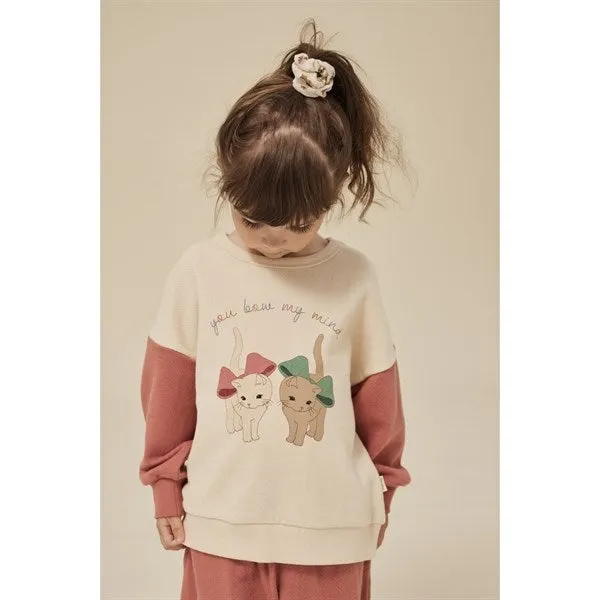 Konges Sløjd Brazilian Sand/Canyon Rose Loupy Lou Sweatshirt