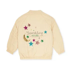 Konges Sloejd :: Juno Sequin Bomber Jacket Frappe