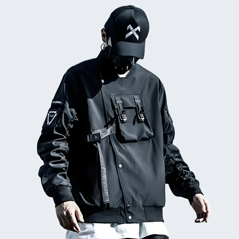 Layered Bomber Jacket Techwear