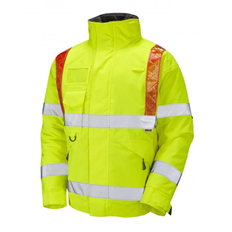 Leo Workwear Portmore Hi-Vis Bomber Jacket