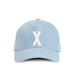 Letter X Baseball Hat Denim