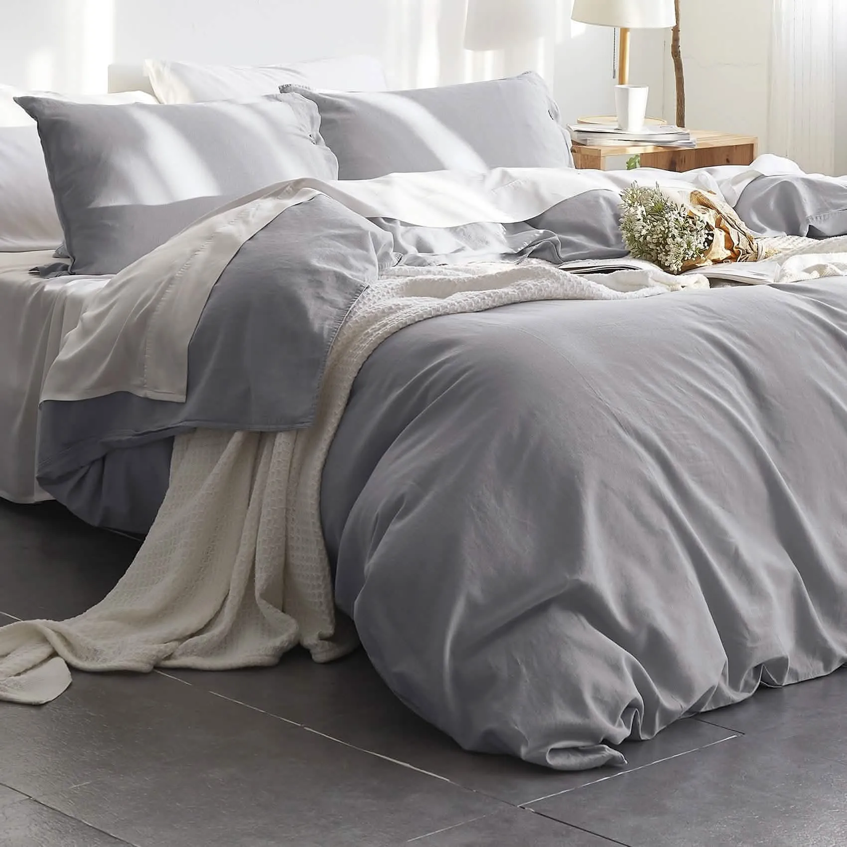 Linen Cotton Duvet Cover Set