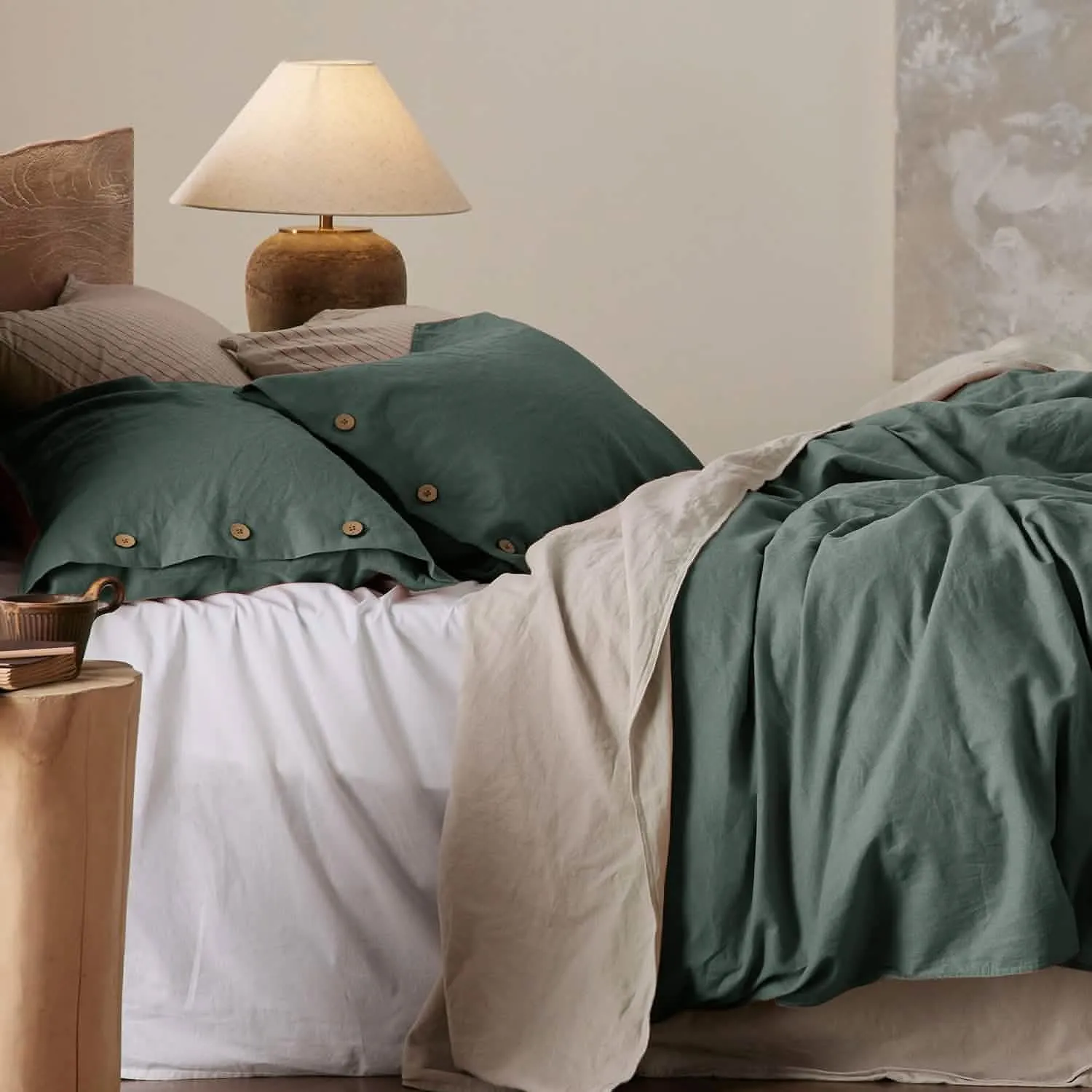 Linen Cotton Duvet Cover Set