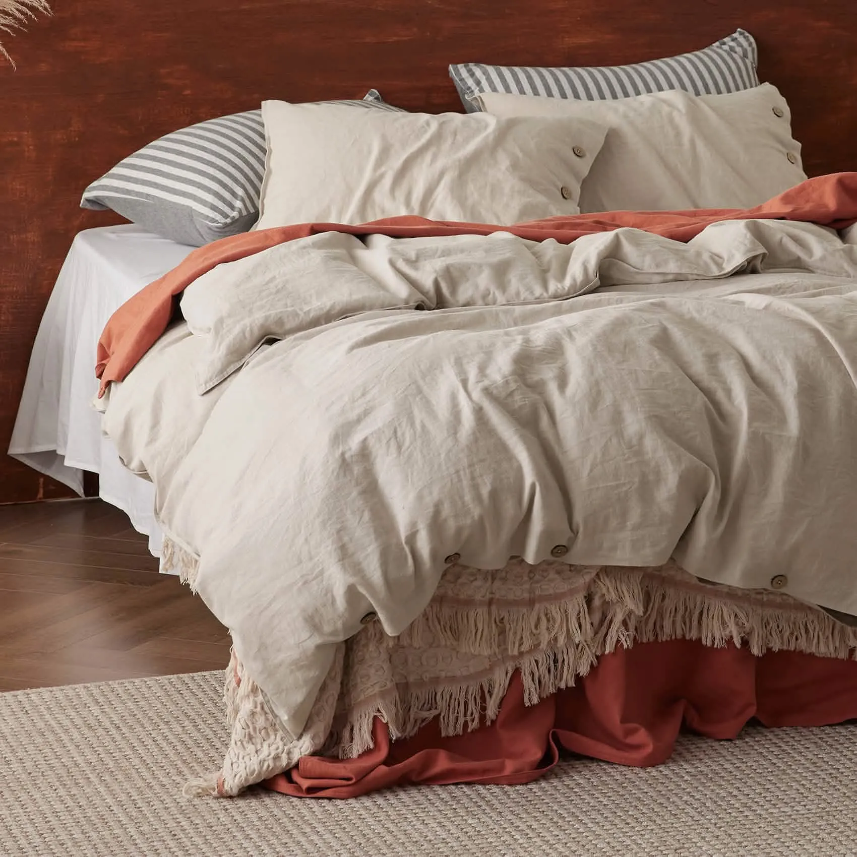 Linen Cotton Duvet Cover Set