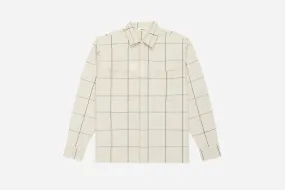 Long Sleeve Workshirt ~ White Grid