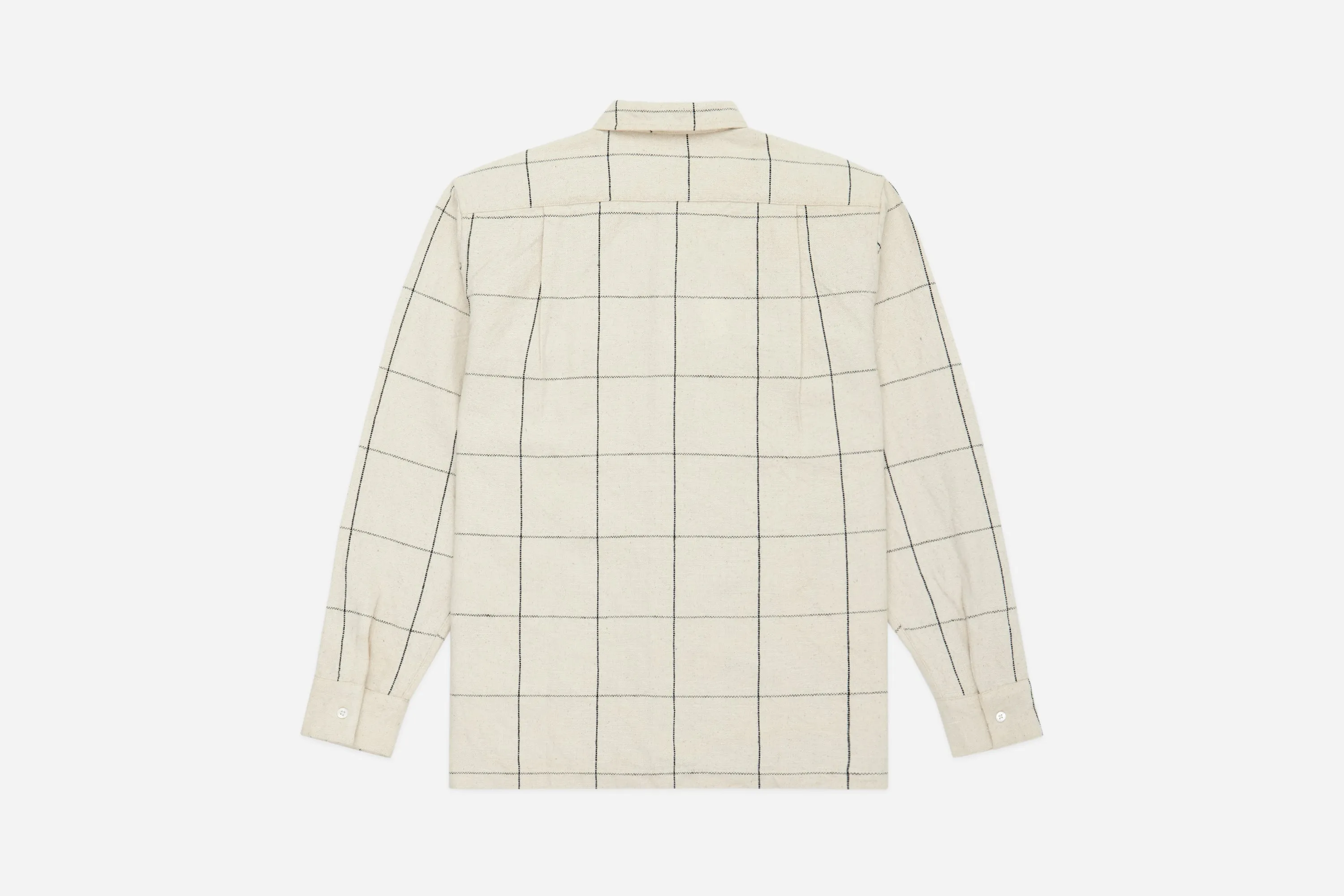 Long Sleeve Workshirt ~ White Grid