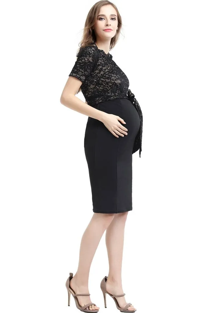 Madeline Off Shoulder Maternity Dress