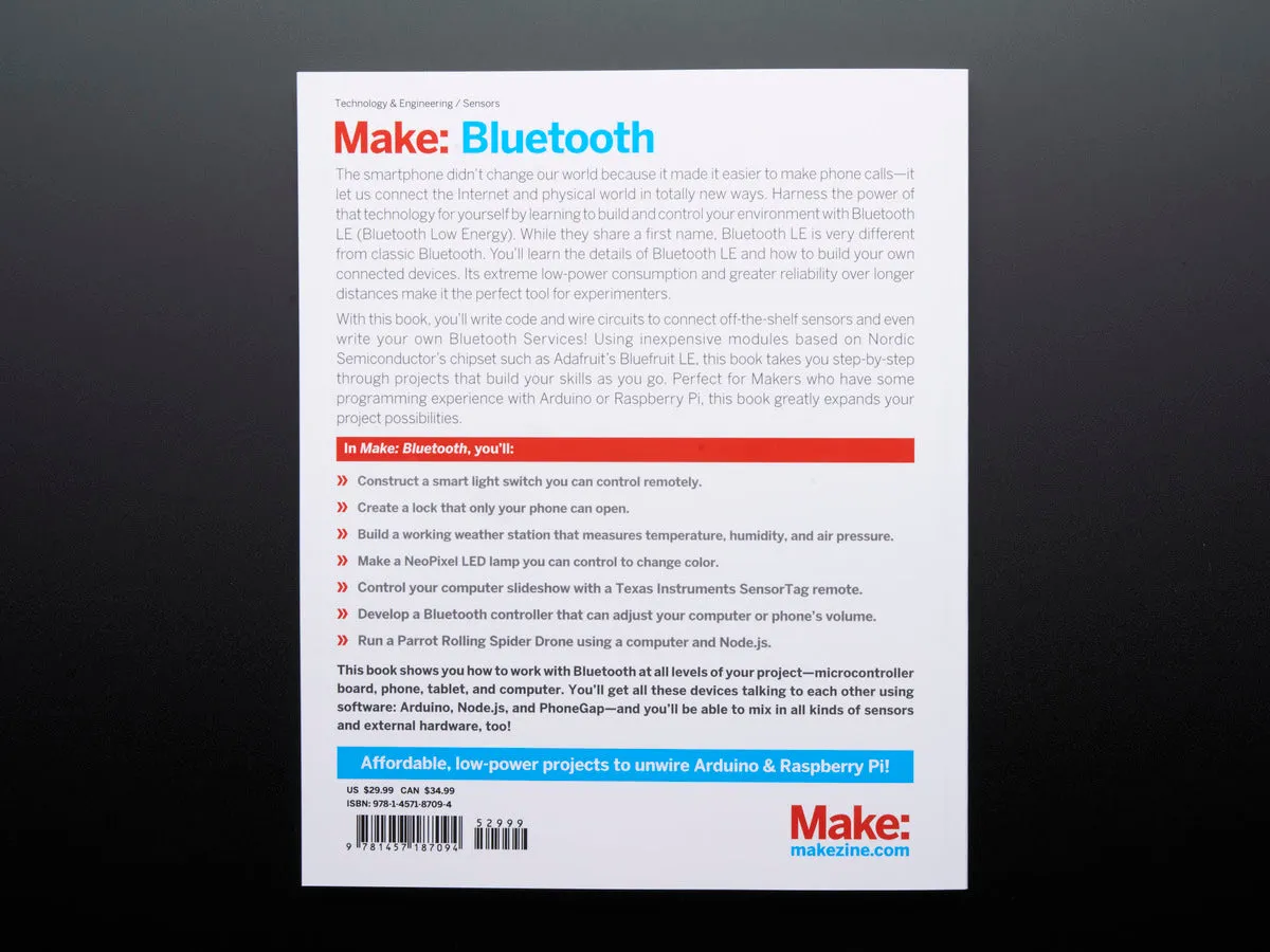 Make:Bluetooth Book Parts Pack - Book Not Included