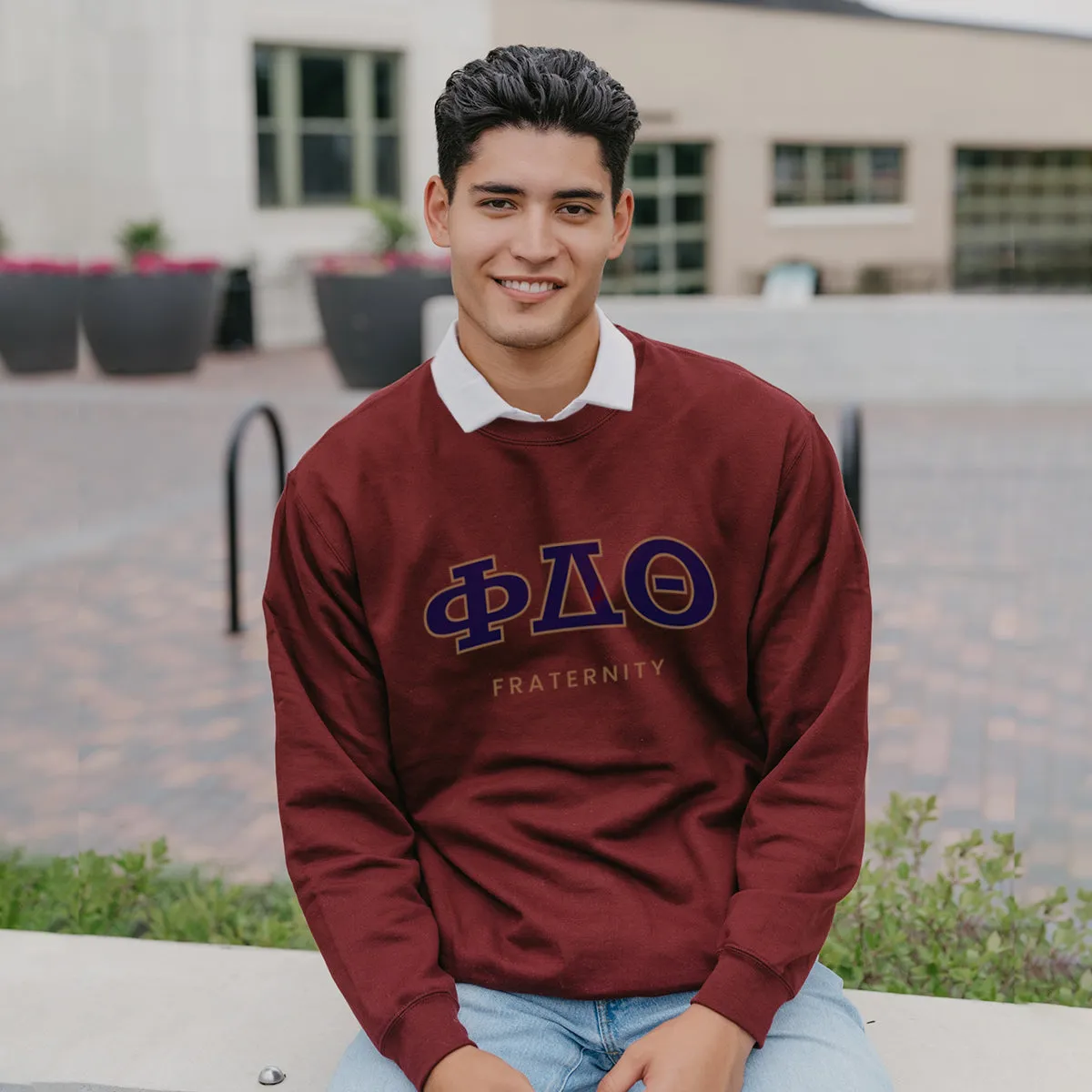 Maroon Old School Crewneck