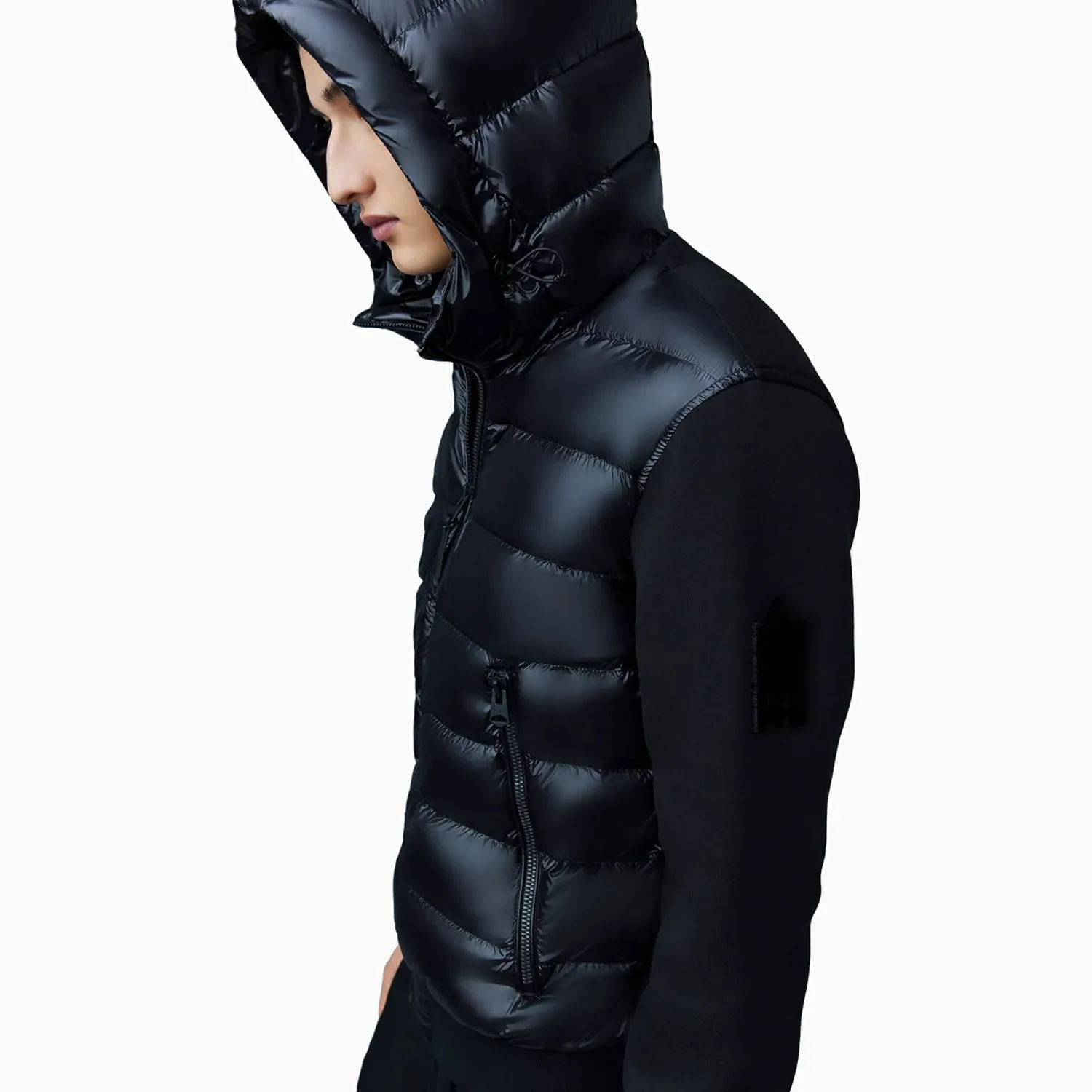 Men's FRANK Double Face Jersey Bomber Jacket With Hood