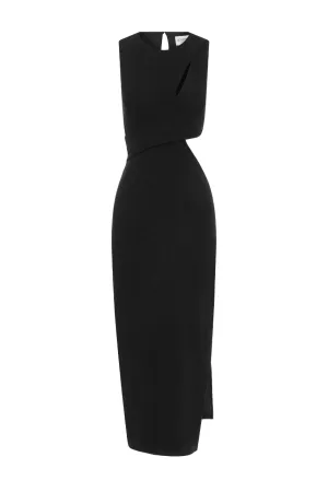 Misty Midi Dress - Black