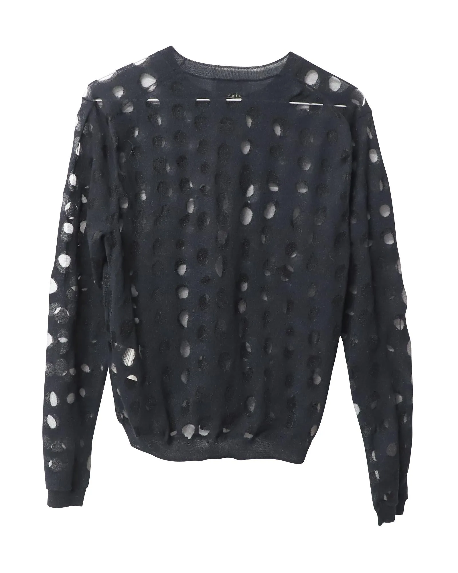 Monochromatic Polka Dot Lightweight Jumper